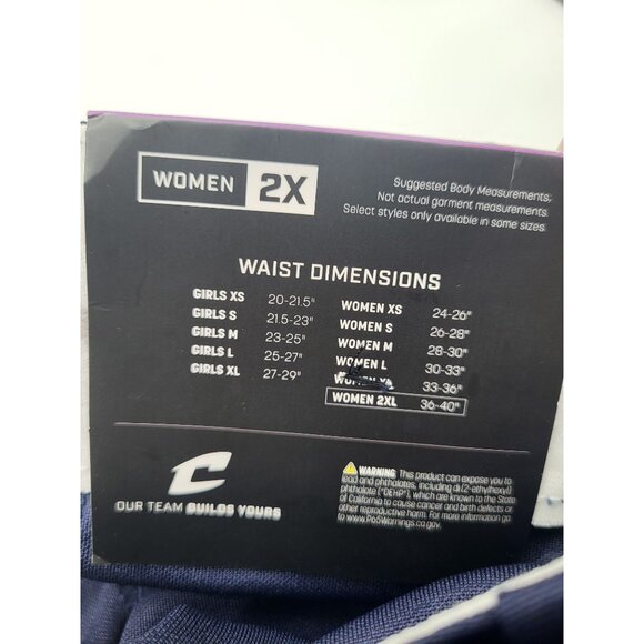 CHAMPRO Women's Tournament Softball Fast Pitch pant BP11 SZ 2X NWT Navy Blue - Picture 3 of 5